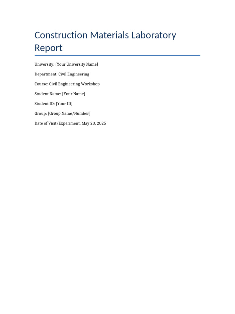 Construction Materials Testing Overview | PDF | Concrete | Strength Of ...