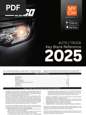 2025 Auto/Truck Key Blank Guide | PDF | Dodge | Industries