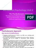 Psychoanalytic Approach: Key Terms & Definitions