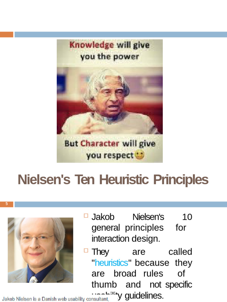 Nielsen's 10 Heuristic Principles | PDF | Usability | Communication