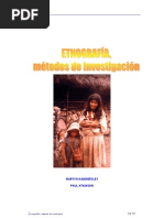 Etnografia metodos de investigación