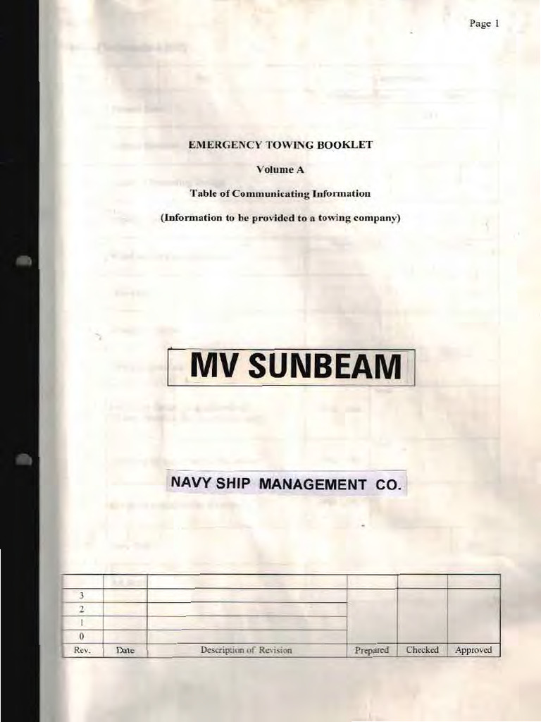 Towage Booklet | PDF