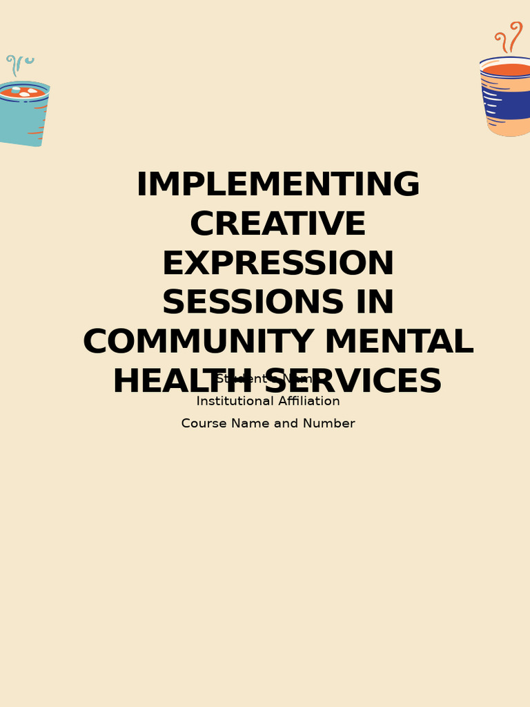 Creative Expression in Mental Health Care | PDF | Mental Health ...