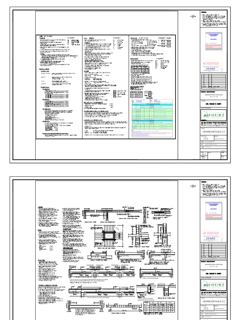Residential Building Structural Details | PDF
