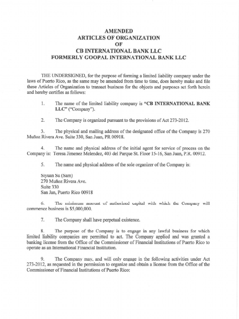 Memorandum and Articles of Association | PDF