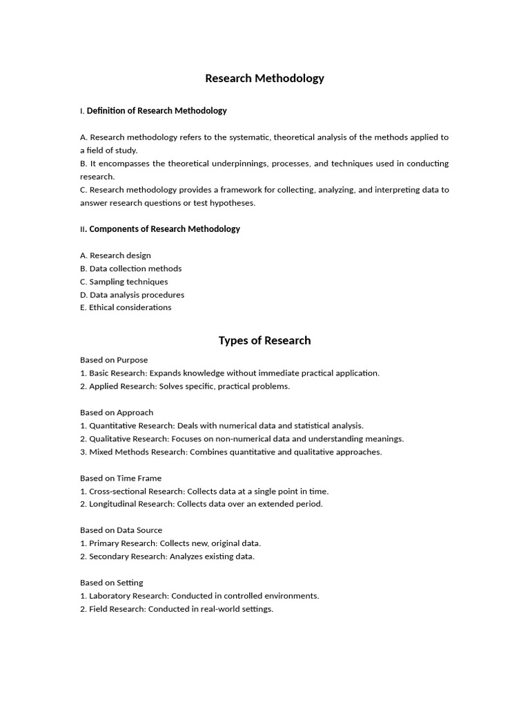 Understanding Research Methodology | PDF
