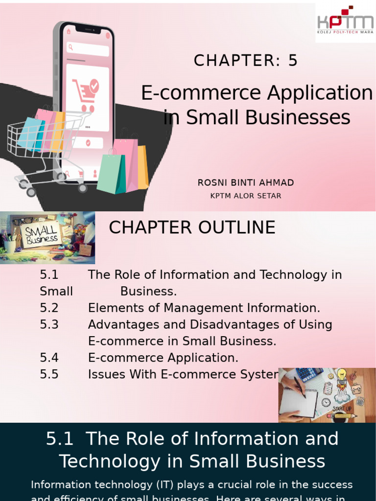 Chapter 5 - E-commerce Application in Small Business | PDF | E Commerce ...
