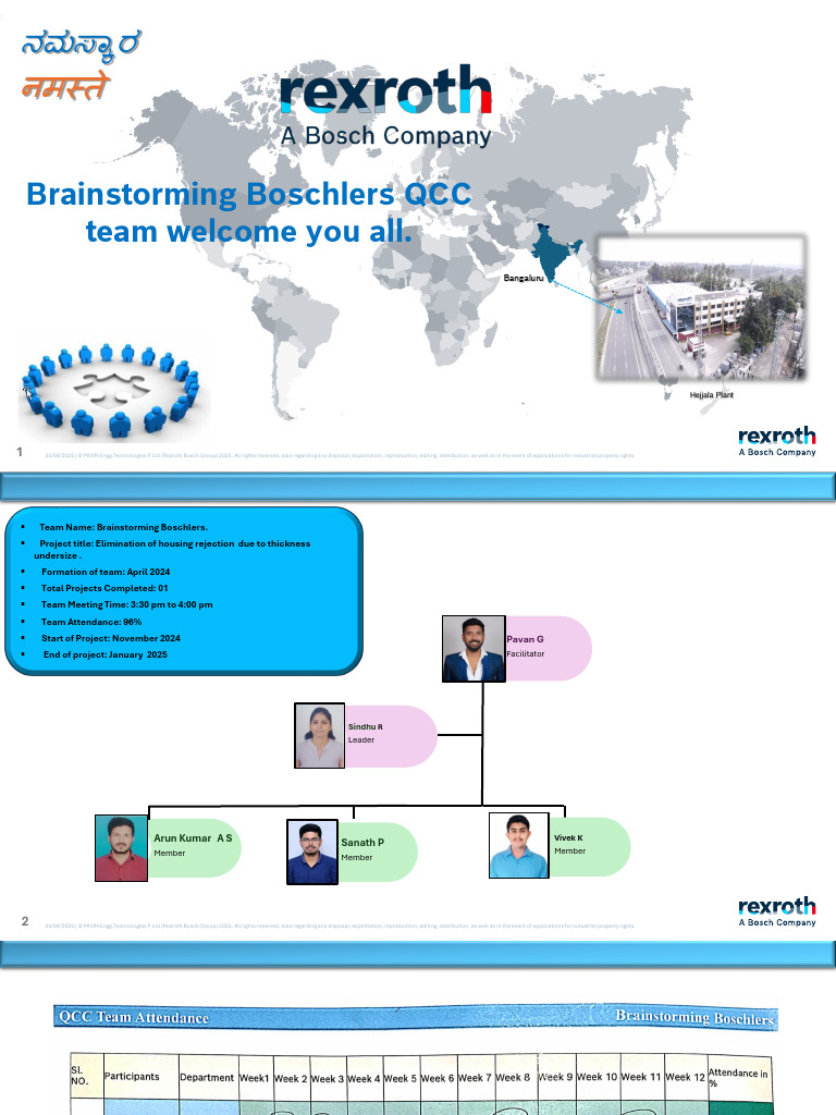 Boschlers QCC Team Project Overview | PDF | Machining | Mechanical ...