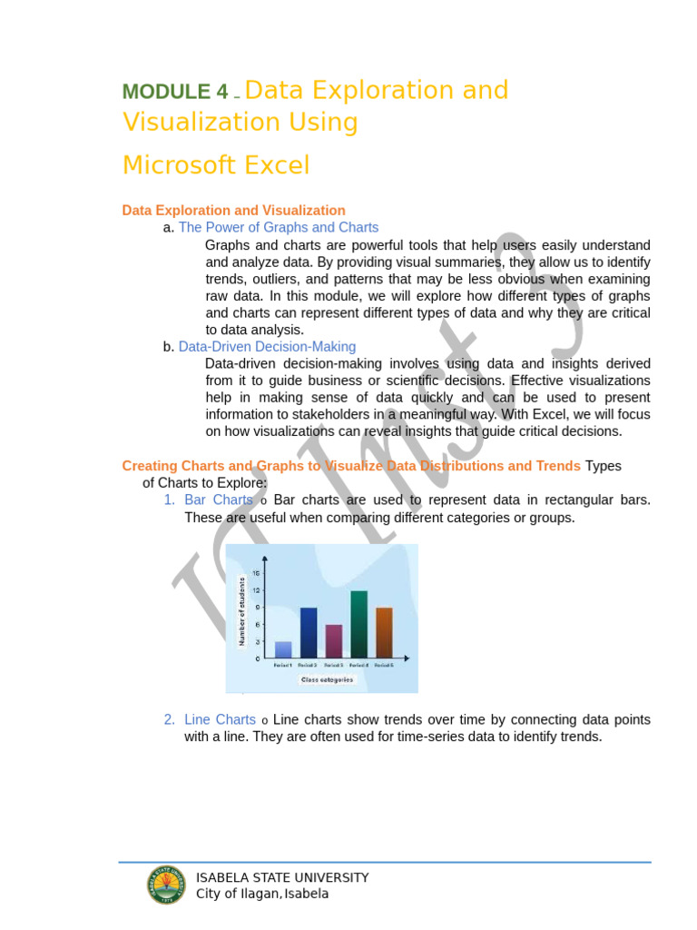 Excel Data Visualization Techniques | PDF | Data Analysis | Statistics