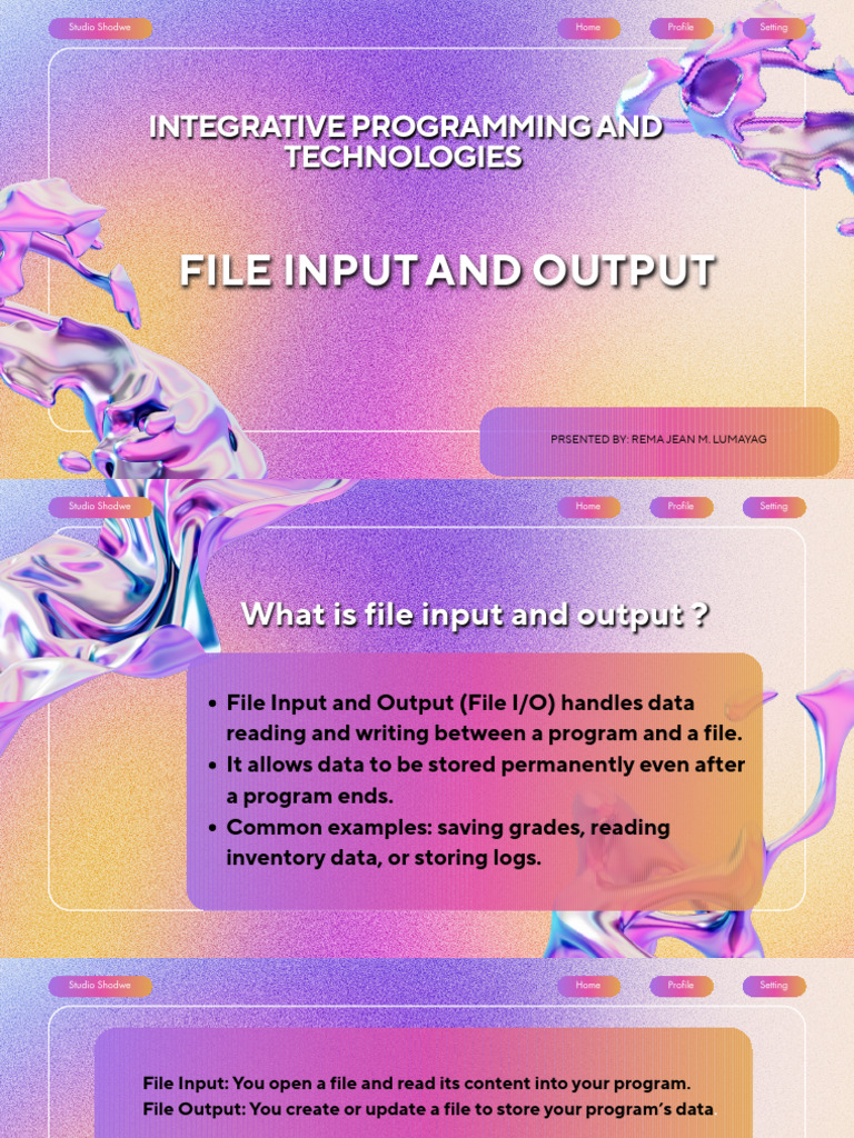File Input/Output and Arrays Explained | PDF | Computer Program ...