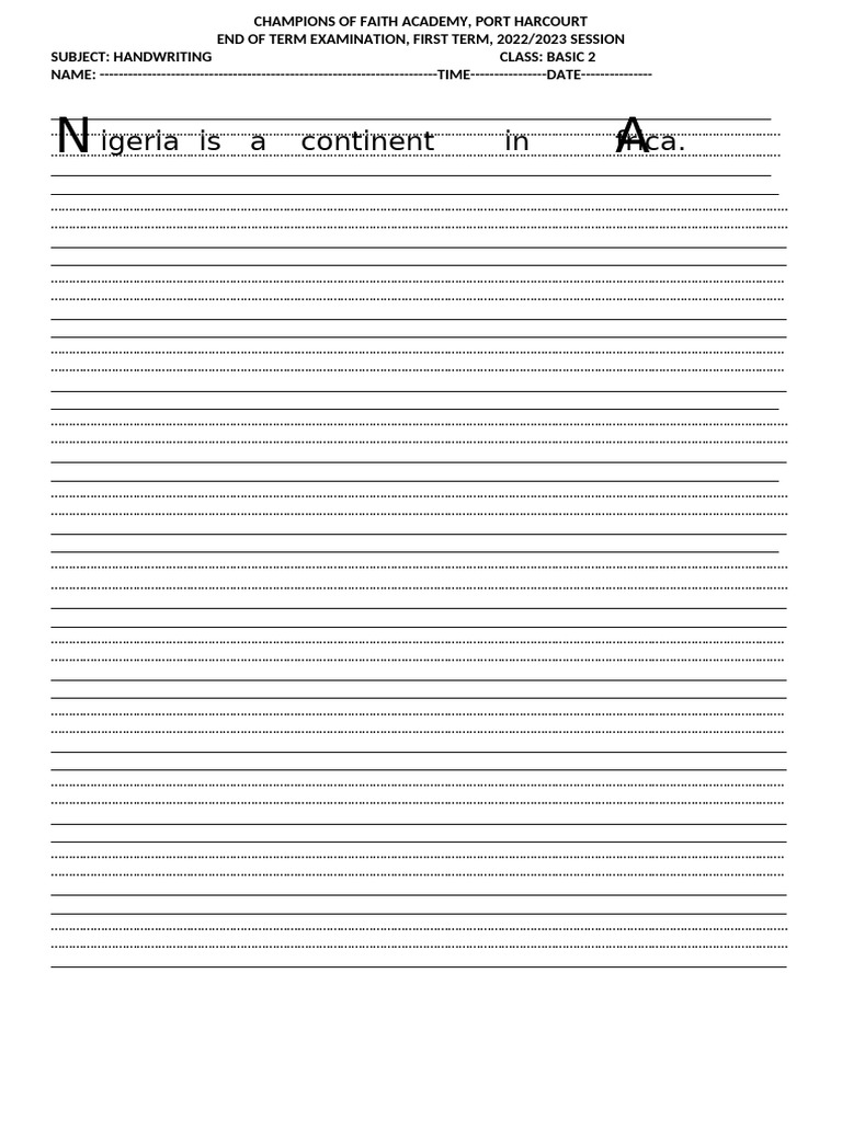 Handwriting | PDF