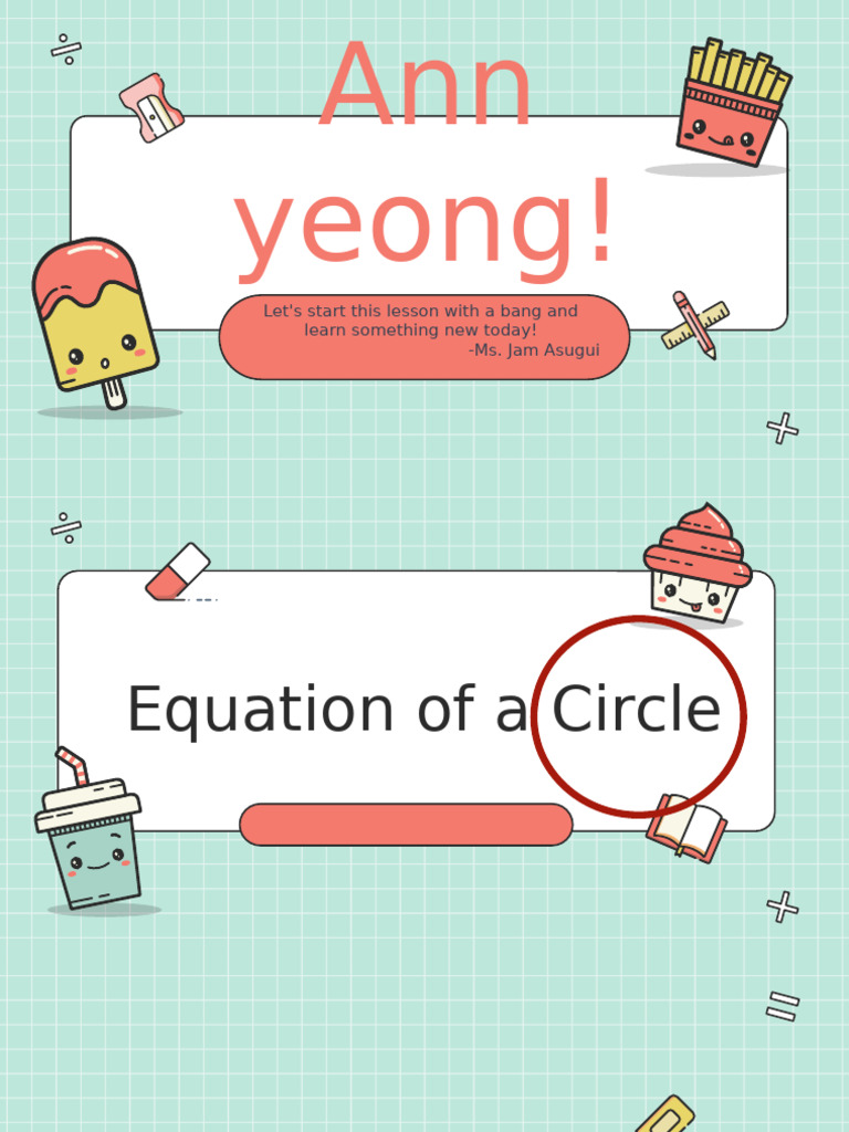 Understanding Circle Equations | PDF | Circle | Cartesian Coordinate System