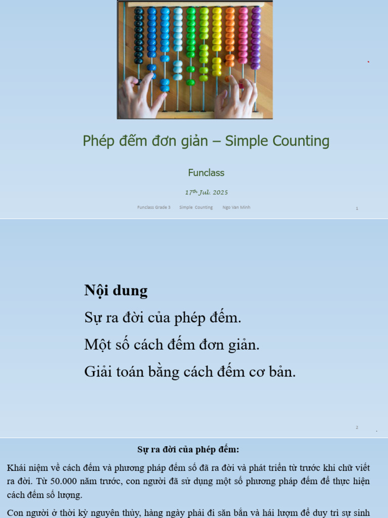 Lesson1 SimpleCounting 17.7.2025 | PDF