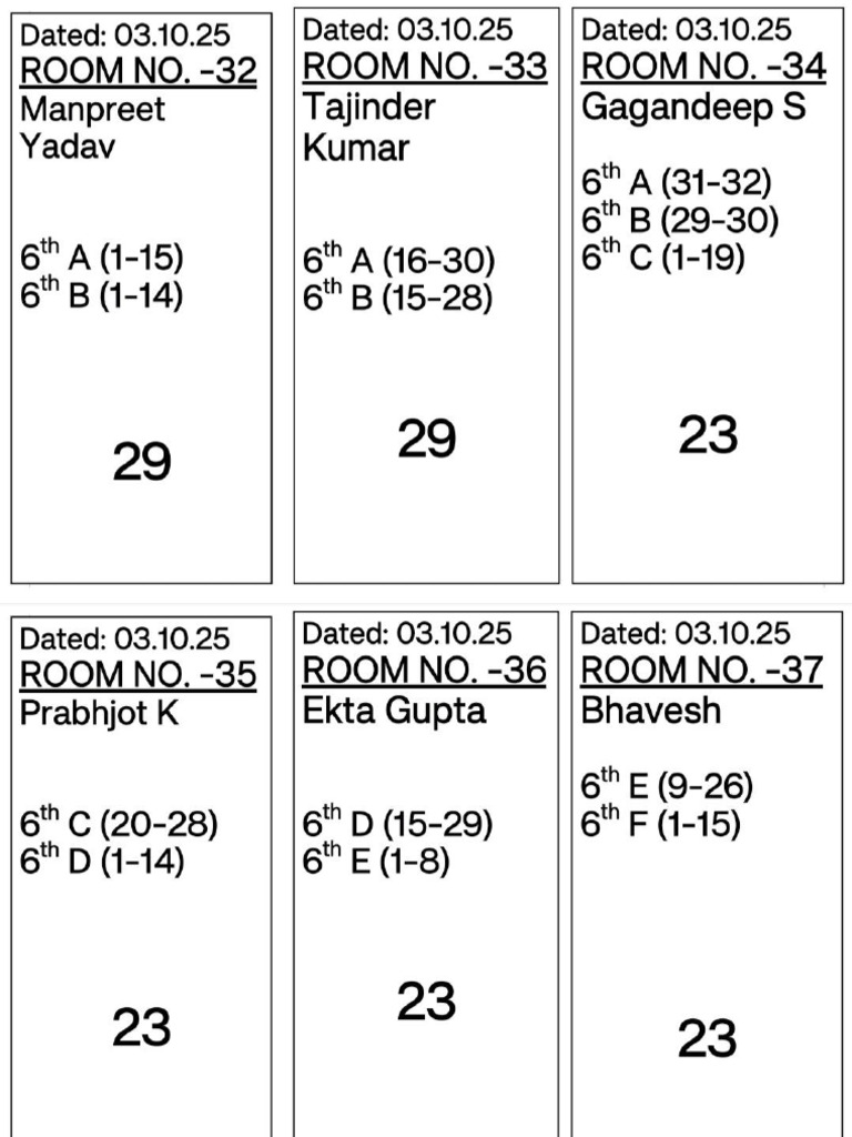 1.10.25 Seating Plan New | PDF