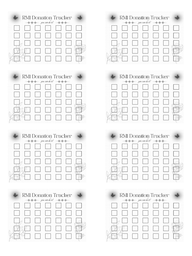 Tracker Card | PDF