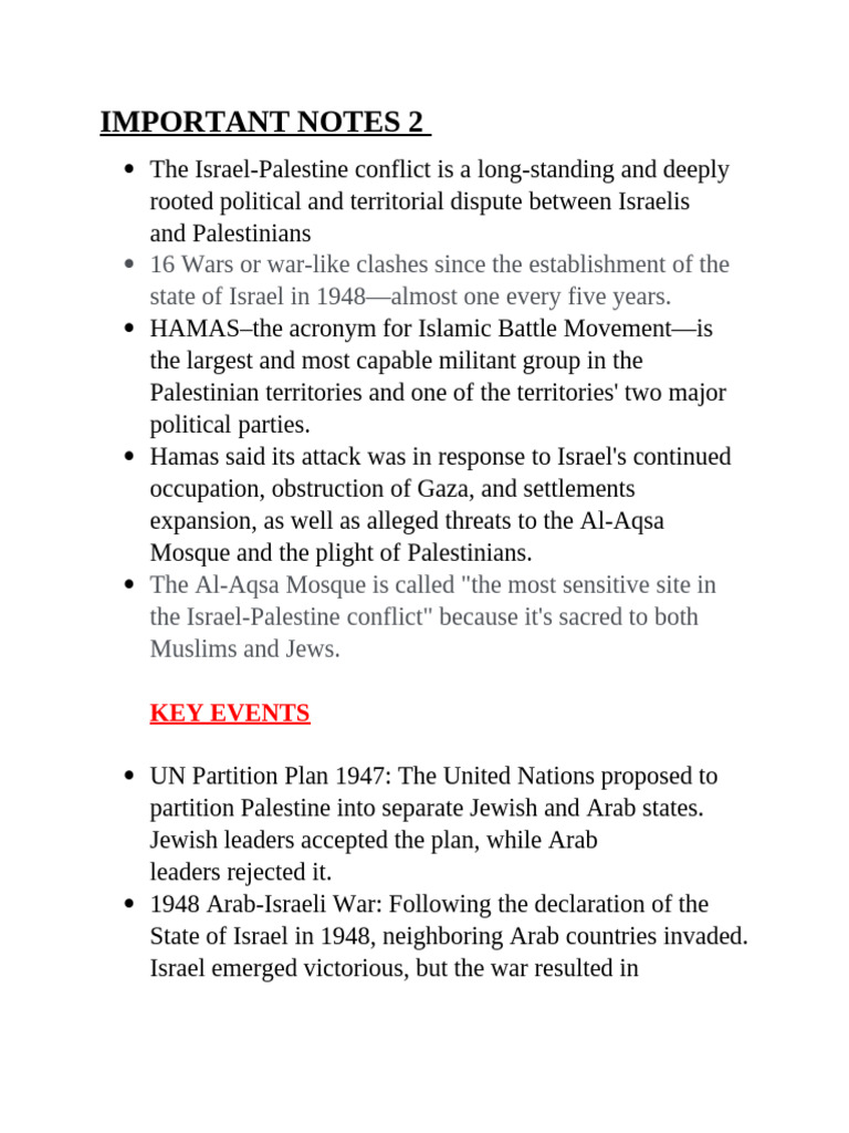 Important Notes 2 Mun | PDF