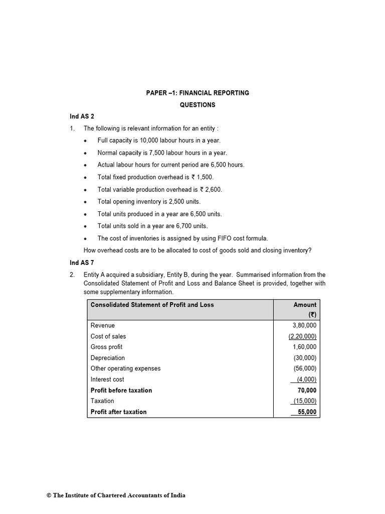 Financial Reporting Exam Questions | PDF | Equity (Finance) | Income ...