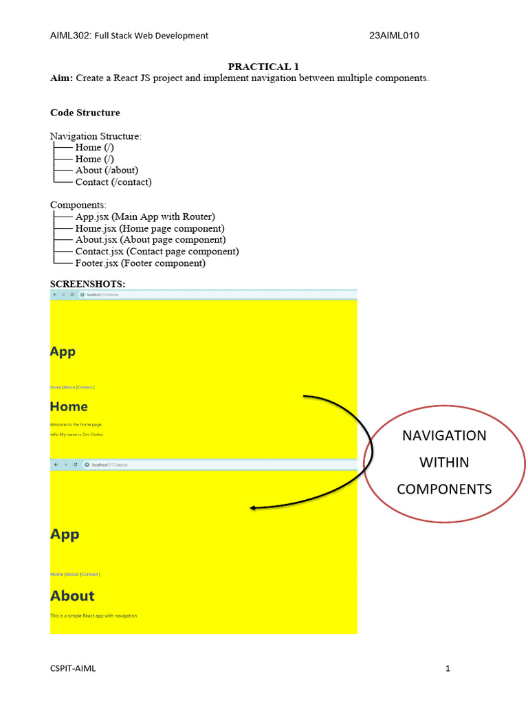 23aiml010 FSWD 1 | PDF