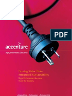 Accenture Driving Value From Integrated Sustainability
