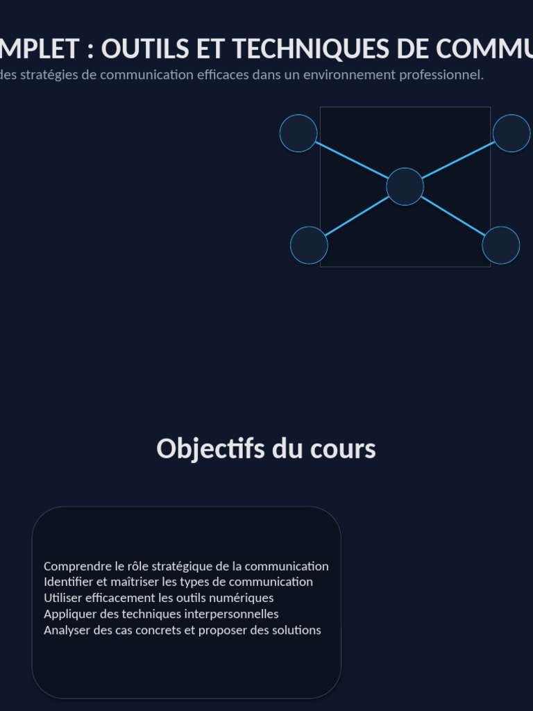 Outils et Techniques de Communication Pro | PDF | Gestion de projet ...
