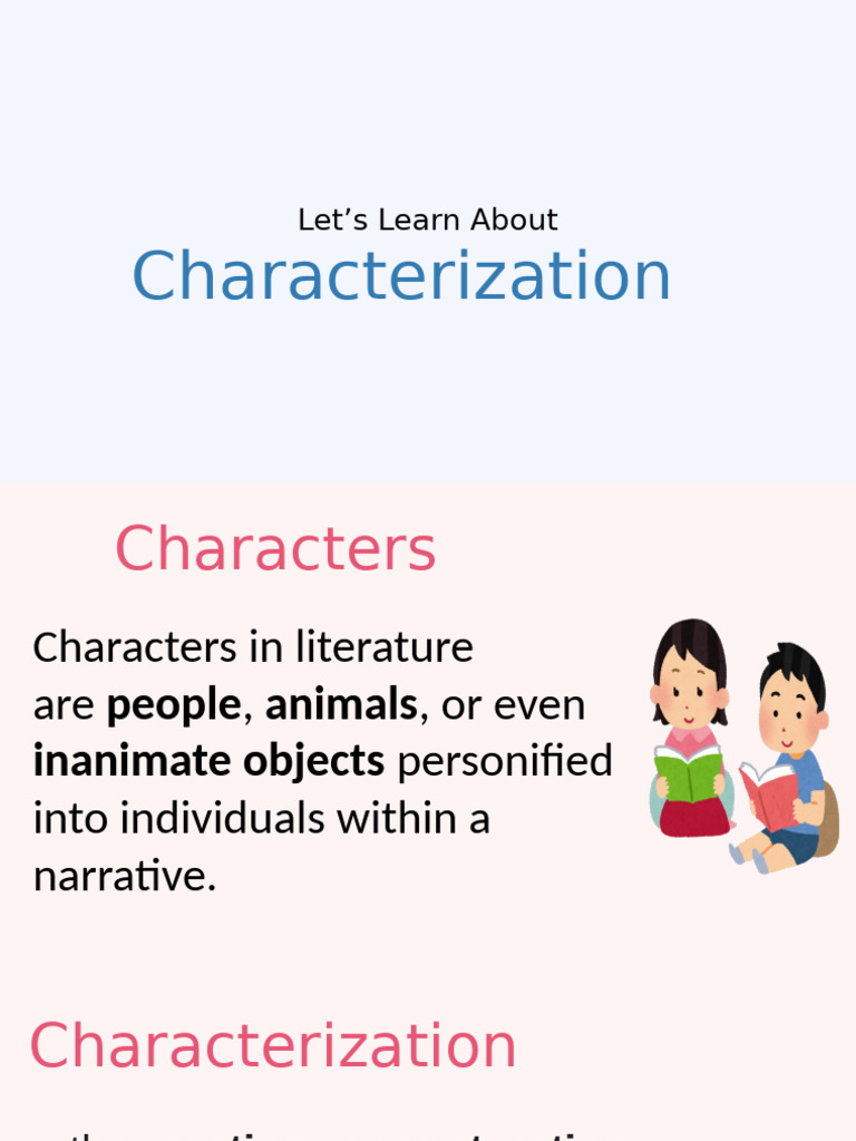 Understanding Characterization in Literature | PDF