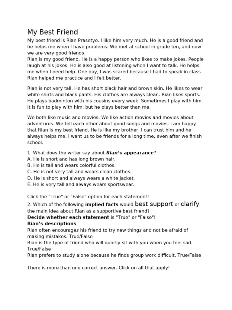 Rian Prasetyo: My Supportive Best Friend | PDF | Social Media | Popular ...