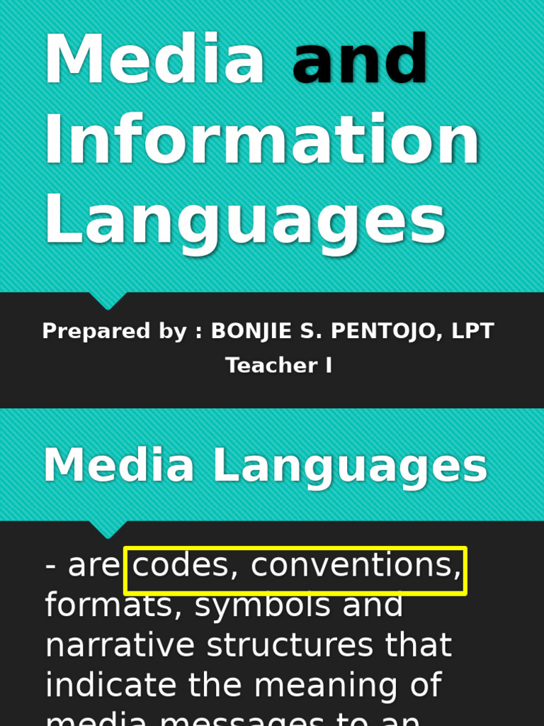 Codes Conventions and Laguage of Media | PDF