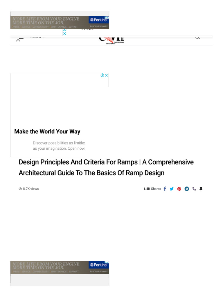 Ramp Design Principles and Guidelines | PDF