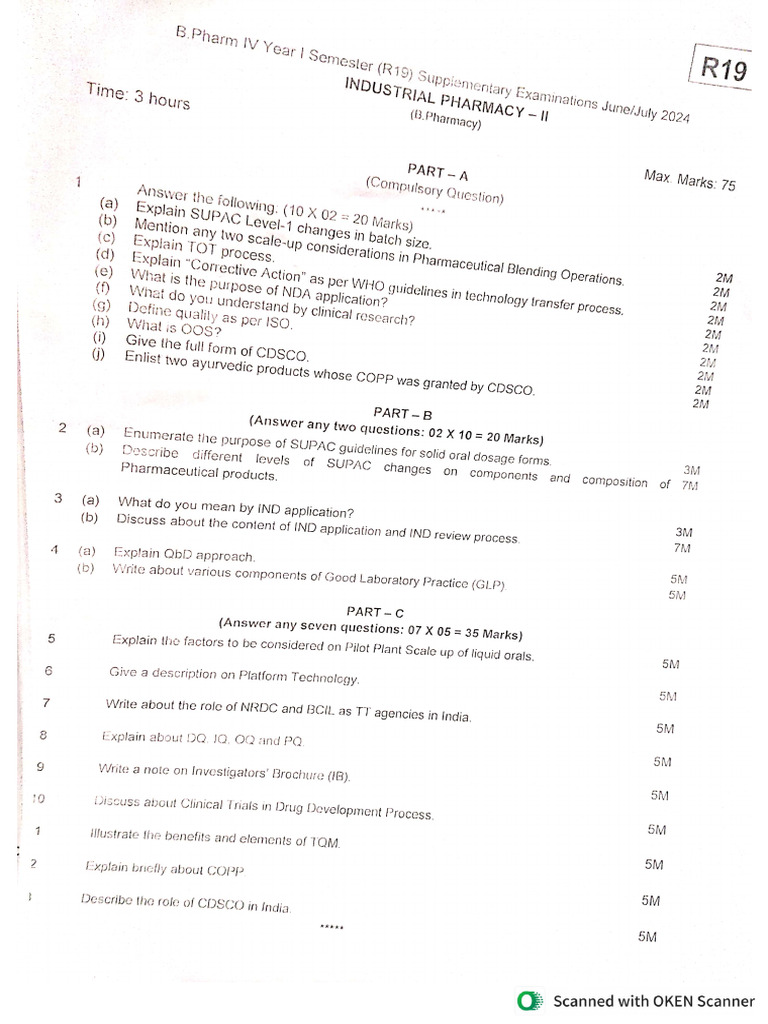 Previous Year Question Papers 4-1 | PDF