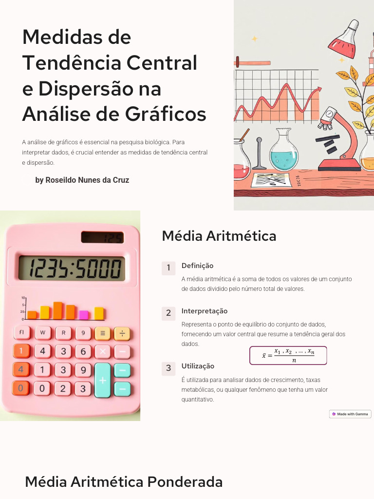 Medidas de Tendencia Central e Dispersao Na Analise de Graficos | PDF ...