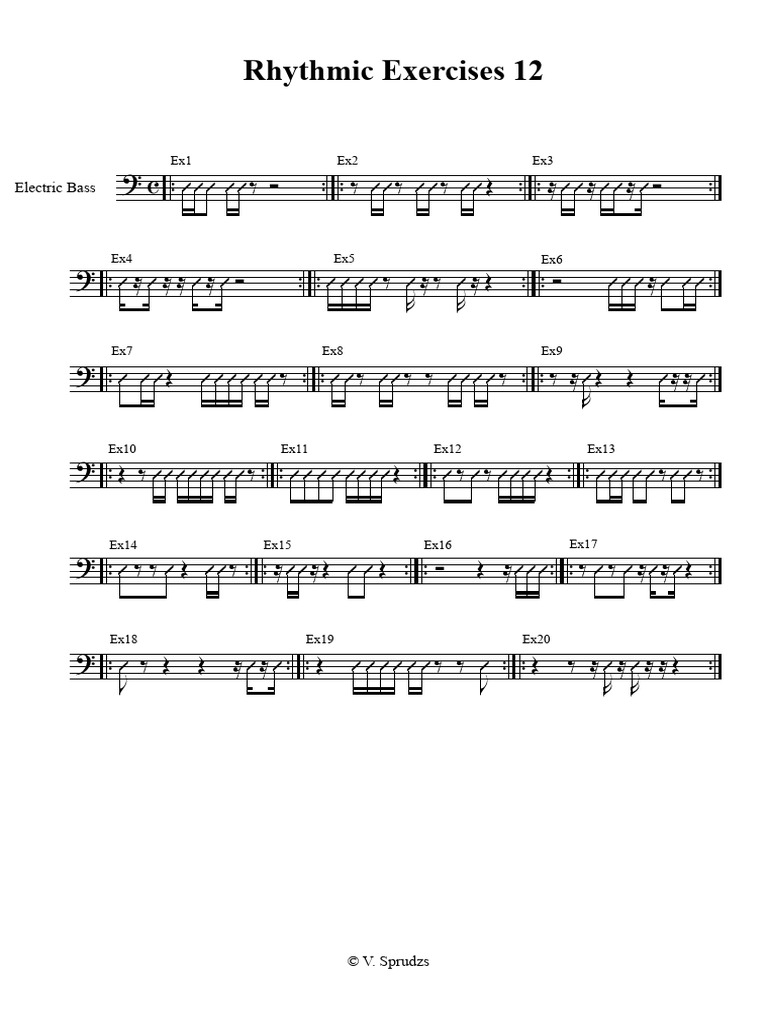 Rhythmic Exercises 13 | PDF