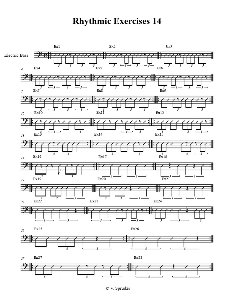 Rhythmic Exercises 15 | PDF