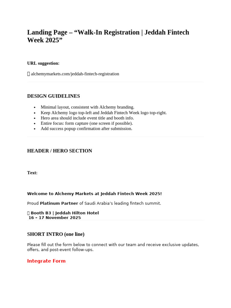 Landing Page - 