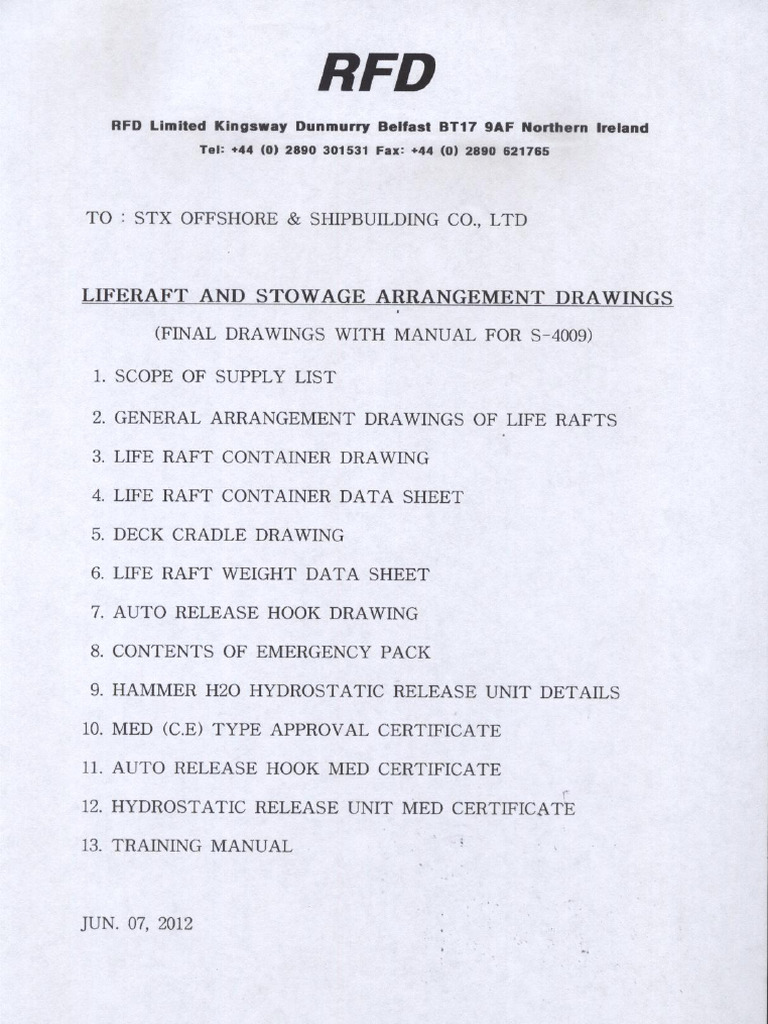 A50 Life Raft | PDF