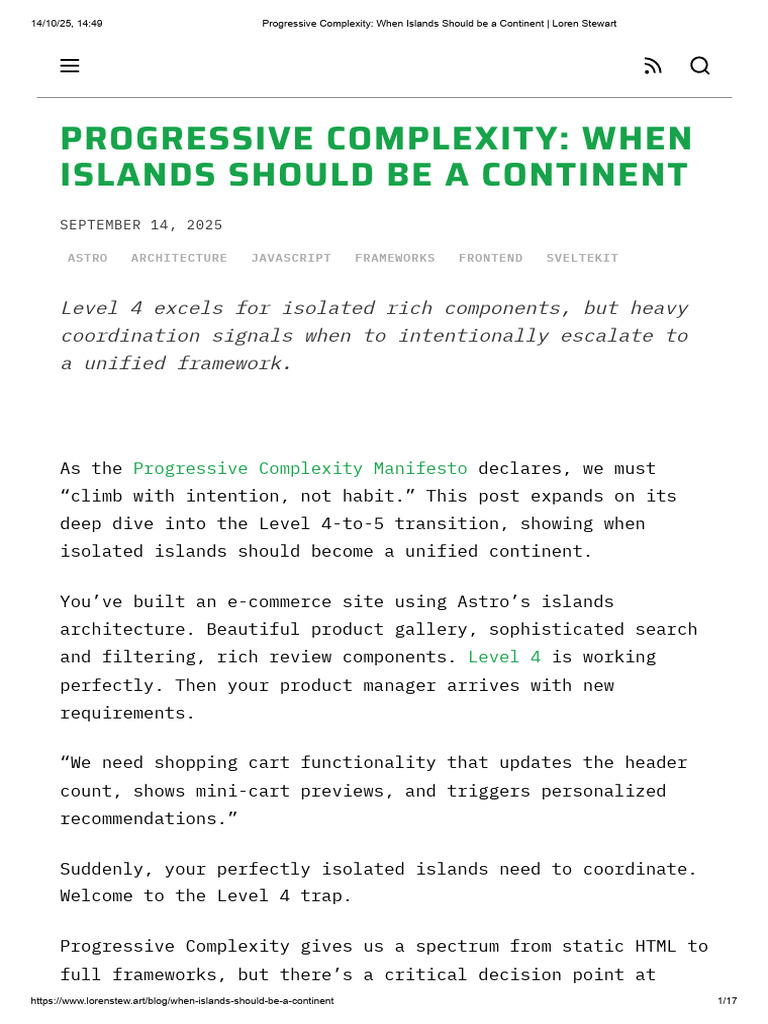Islands to Continent: Complexity Shift | PDF | Software Engineering ...