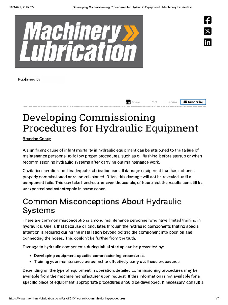 Developing Commissioning Procedures For.. | PDF
