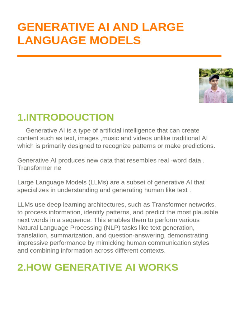 Generative AI and Large Language Models | PDF | Artificial Intelligence ...