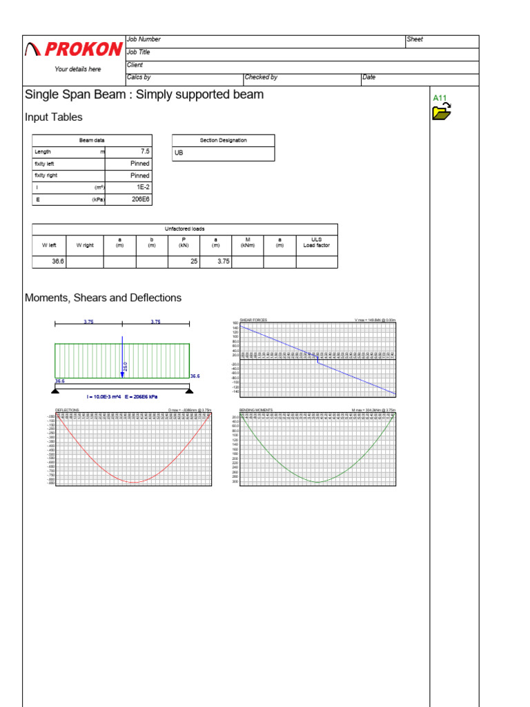Calc Sheet | PDF | Beam (Structure) | Bending