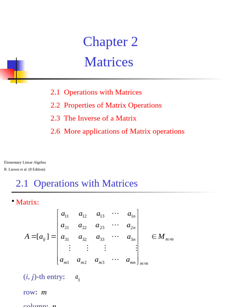 Al-Chapter2-8th - K62 - TC - CTTT | PDF | Matrix (Mathematics) | Linear ...