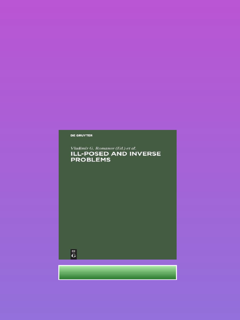 Instant PDF Download | PDF | Inverse Problem | Mathematics