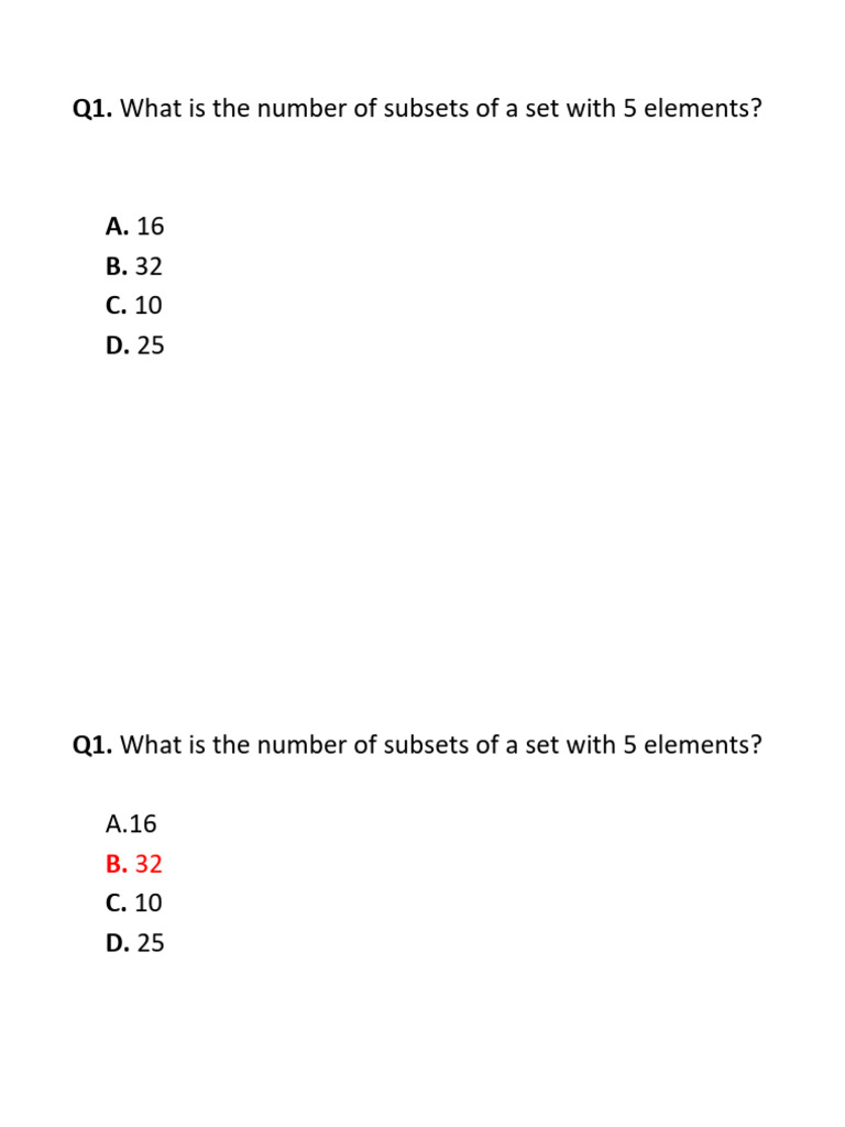 Math Questions and Answers Quiz | PDF