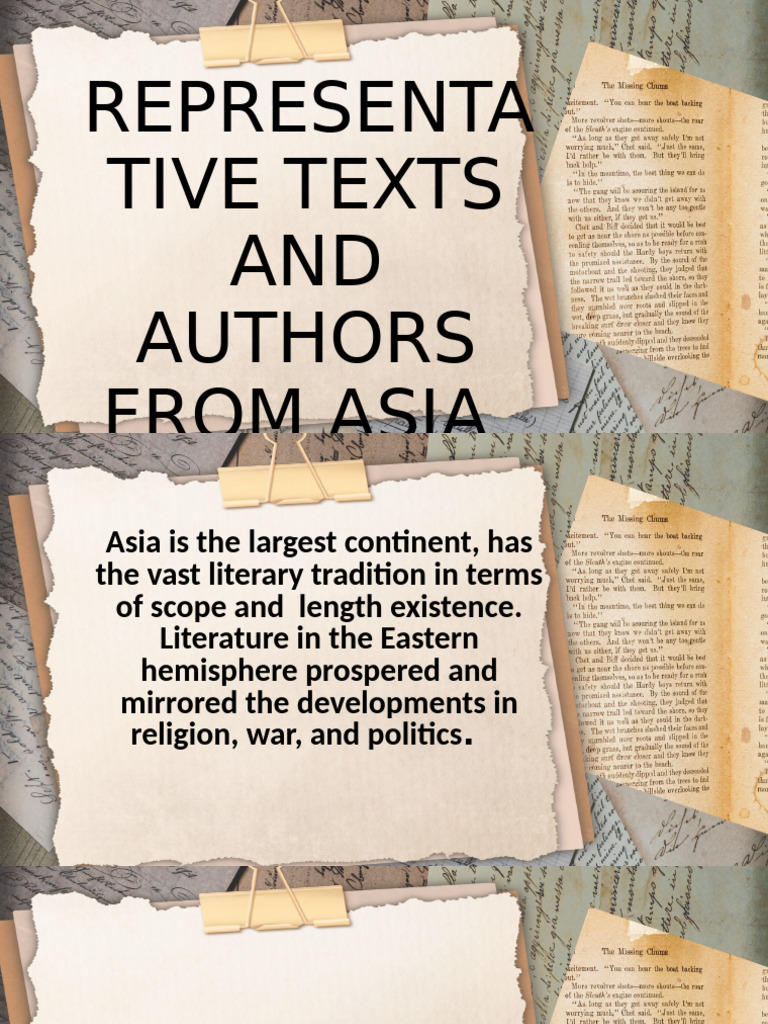 Asian Literary Traditions and Authors | PDF | African Literature ...