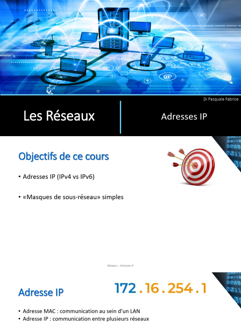 Comprendre les adresses IP et masques | PDF | Adresse IP | I Pv6