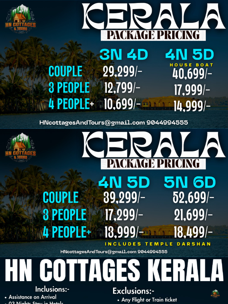 Prices of Package HN Kerala | PDF