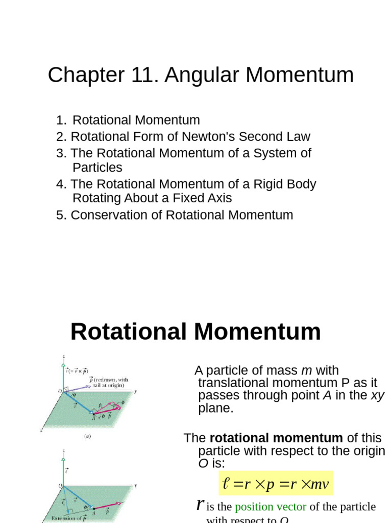Understanding Angular Momentum Concepts | PDF | Rotation Around A Fixed ...