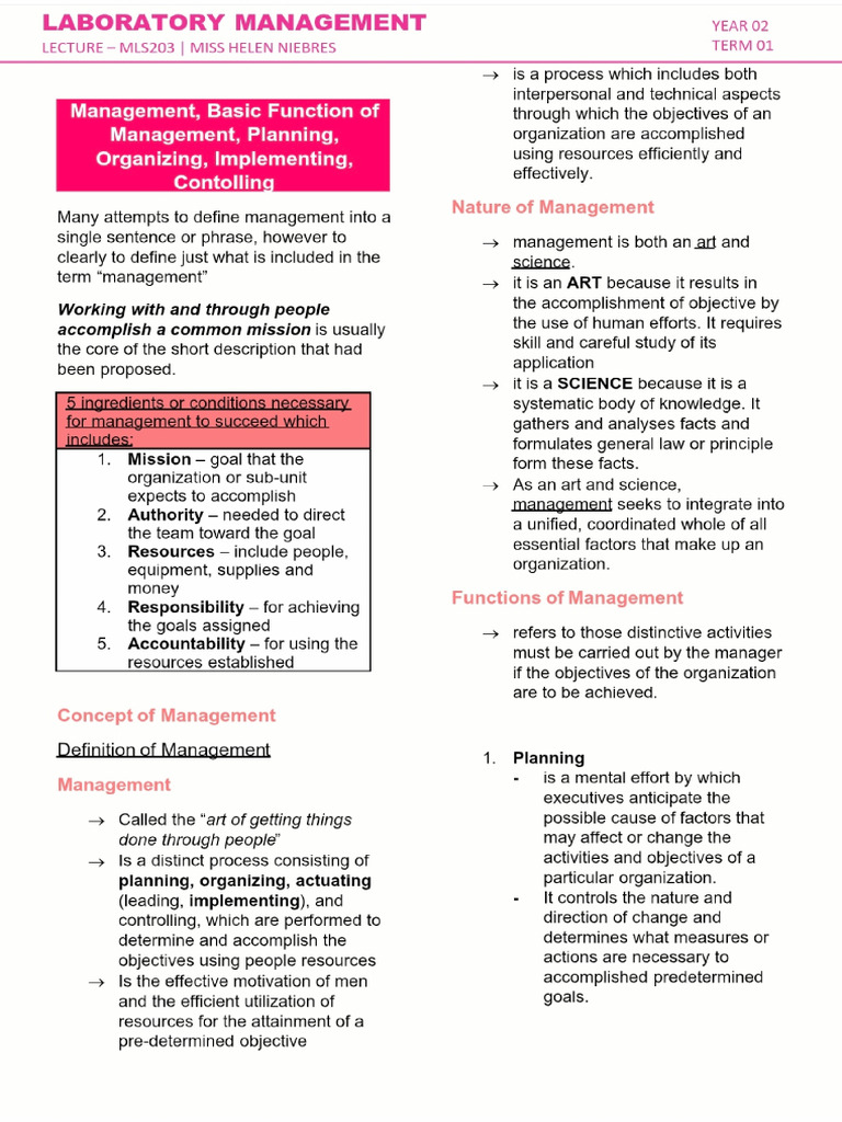 Labman Notes 1 | PDF