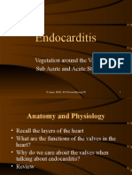 Endocarditis: Vegetation Around The Valves Sub Acute and Acute Stages