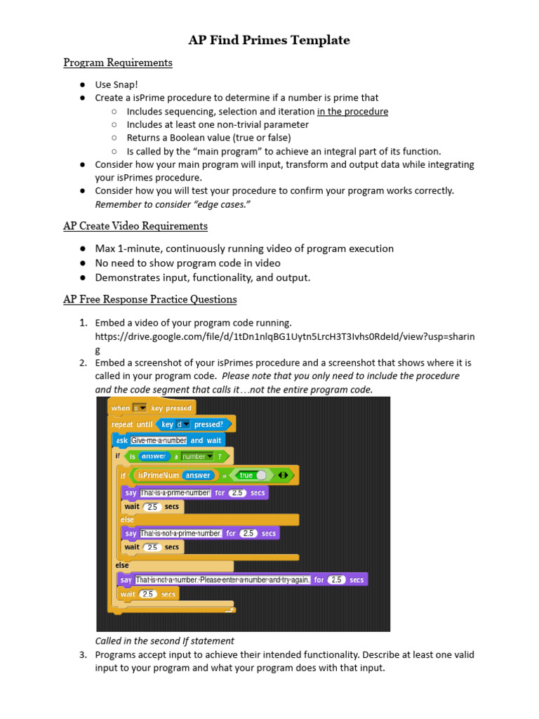 Project 3.1 Find Primes | PDF | Parameter (Computer Programming ...