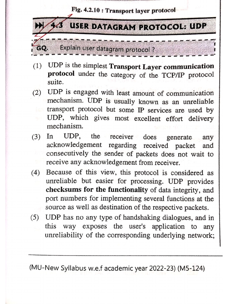 UDP Header Problems CN | PDF