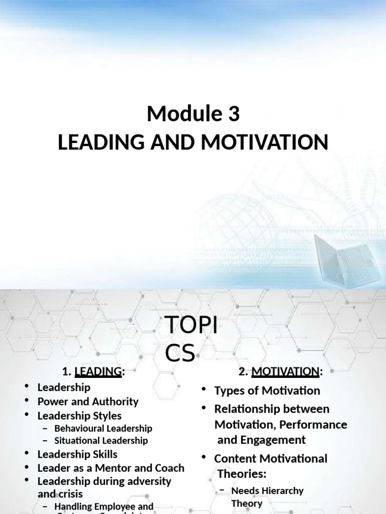 Leadership and Motivation Strategies | PDF | Motivational | Motivation